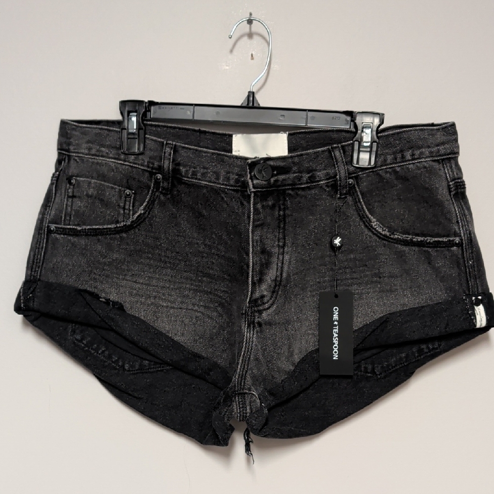 One Teaspoon Charcoal Jean Shorts